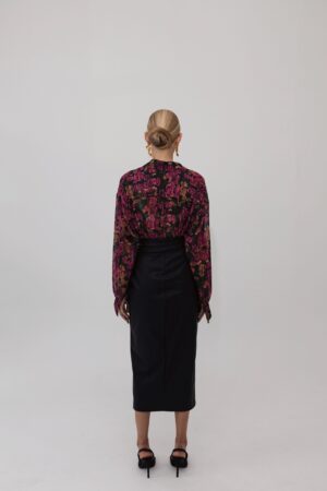 Vegan Leather Polymorphic Midi Skirt – Ciel Concept