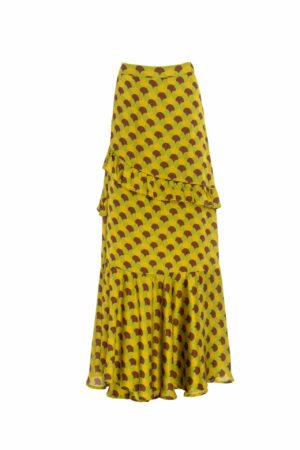 Elena Skirt Retro Print – La Chaine