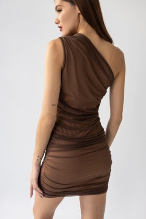 Renata Mini Tulle Brown Dress – True Grace Design