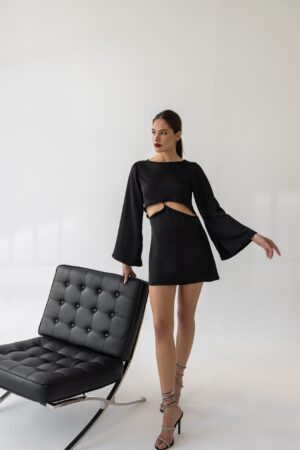 Penelope Mini Satin Dress – True Grace Design
