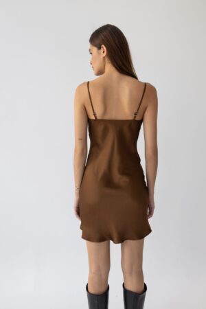 Cleo Mini Satin Dress – True Grace Design