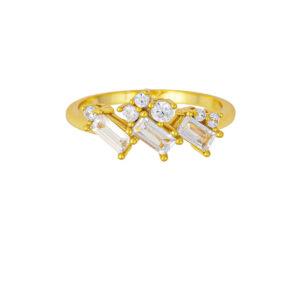Ring With White Zircon – Jewellery