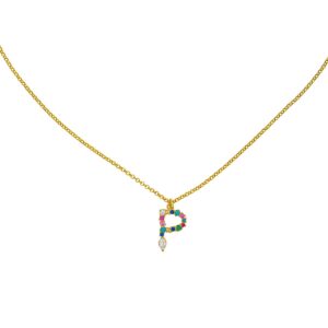 Necklace With Letter P – Jewellery