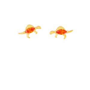 Orange Dinosaur Earrings – Jewellery