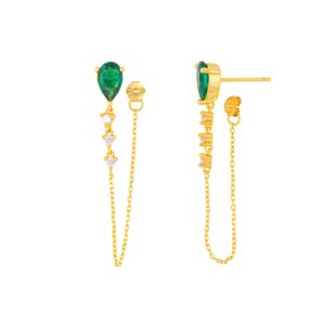 Green Drop Earrings – Jewellery